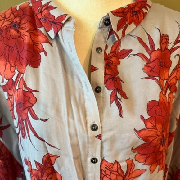 Free People Floral Ruffle Mini Dress - Picture 4 of 5